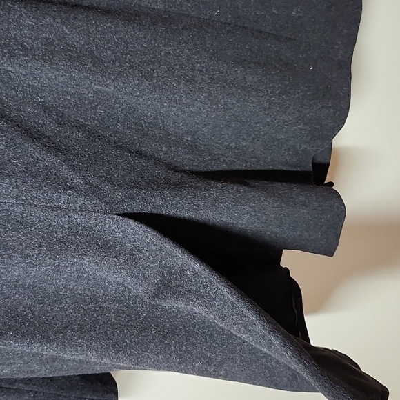 Anne Klein 100 Percent Wool Double Breasted Gray Long Coat Overcoat Womens 12 - Picture 9 of 9